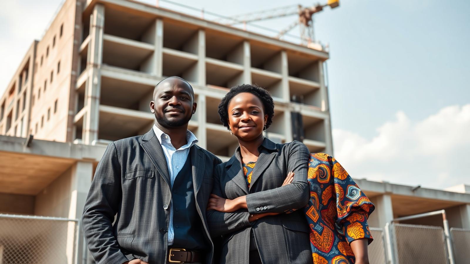 Jivu&Co professionals at a construction site